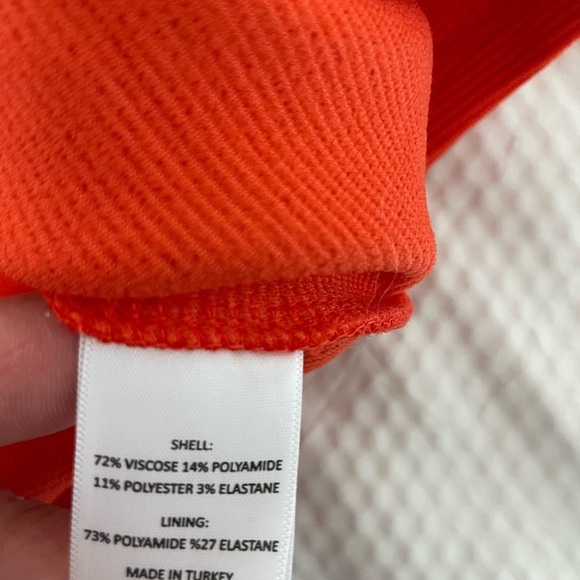 NBD Red Orange One-Shoulder Bodycon Dress Night Out - Picture 11 of 11